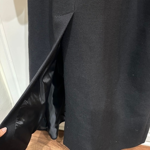 Harve Benard Faux Fur Wool Long Coat Size 14 - Picture 6 of 10